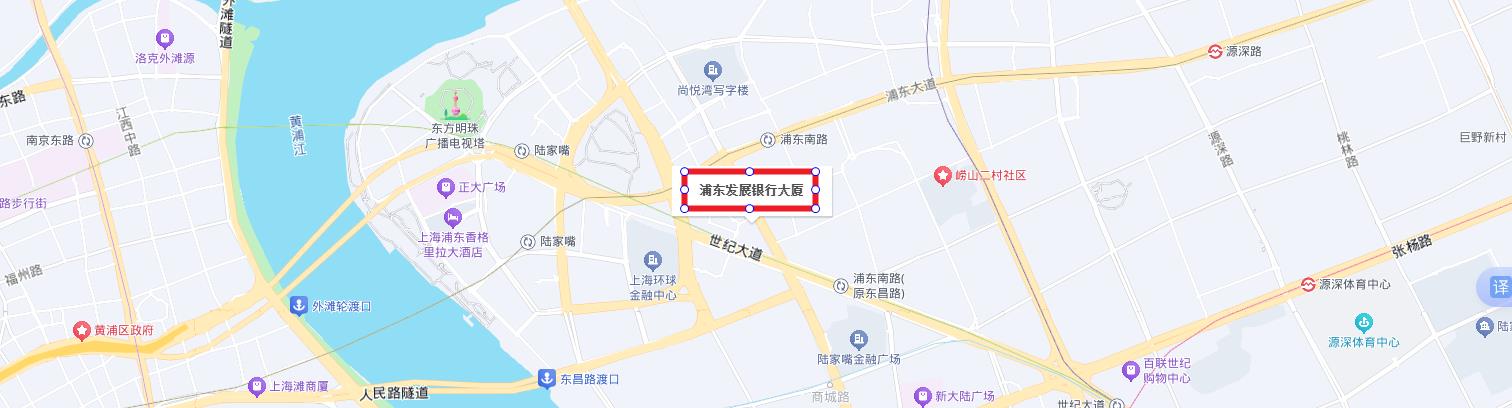浦发大厦交通区位图