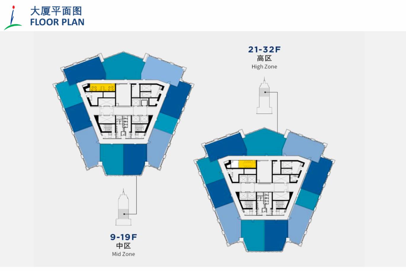 标准交付整层平面图